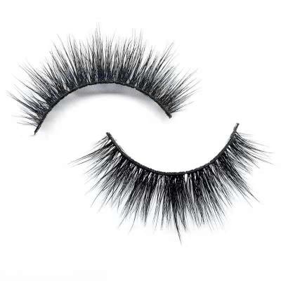 China Black Fake 3D Cotton Tape Professional Manufacture Cheap Natural Mink Lashes for sale