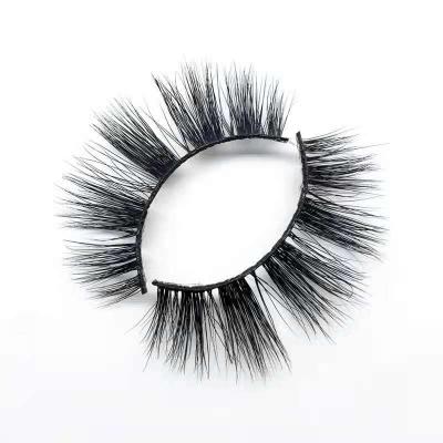 China Black Cotton Strip Made In China Premium Hypoallergenic Eyelashes 3D Premium Mink Lashes for sale