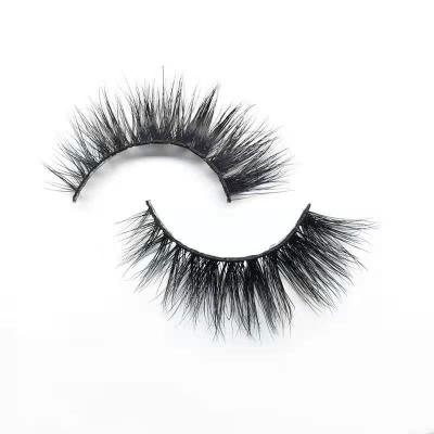 China Best Sellers New Design Black Natural 3d Mink Stripe Cotton Frayed Lashes for sale