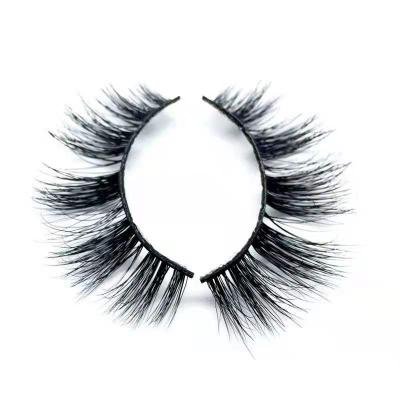 China New type real curl cotton black stripe lashes curled private label 3d mink eyelashes for sale