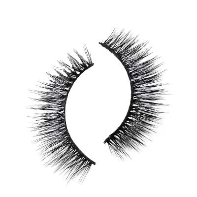 China Soft Series 25mm Mink Eyelashes Handmade Cotton Fluffy Extension Tape Black Quick Delivery for sale