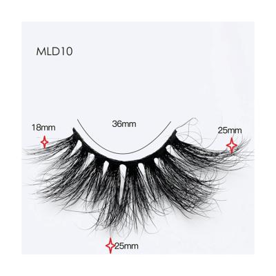 China Fashionable And High Quality Black Mink 25mm Cotton Tape Soft Tending Fluffy Lashes for sale