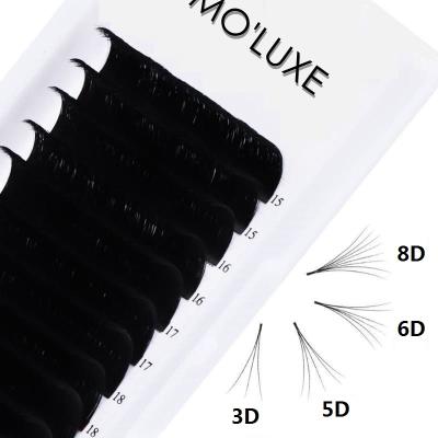 China Natural Easy Fanning Volume Eyelash Extensions Automobile Eyelash Extensions Blooming Fans For Eyelash Extensions Professional Salon for sale