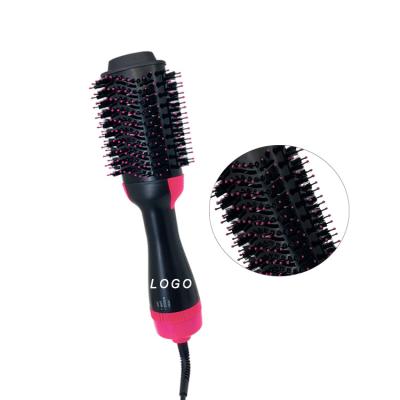 China 2021 New Rise Ionic Electric Manual Hair Dryer Volumizer Blow Out Electric Hair Brush Dryer Hot Comb for sale