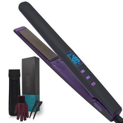 China High Quality Garage Flat Irons Super Nano Titanium Hair Straightener Private Label Fast Heating Flat Iron for sale