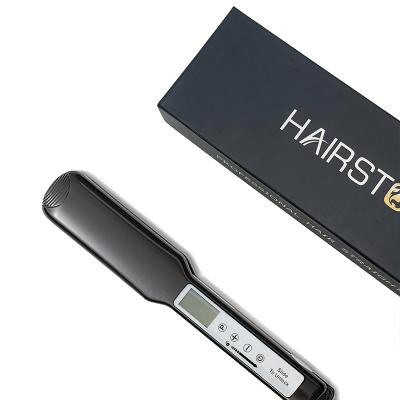 China Private Label Silicone 450 Degree Touch Screen Ironprofesional Straighting Flat Titanium Electric Hair Straightener Custom Logo for sale