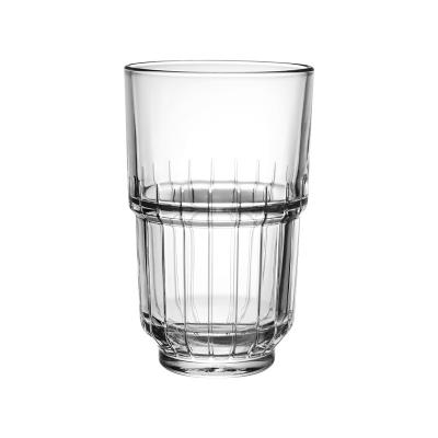 China Creative Personality Juice Cup Nordic Style Coffee Bar Restaurant Whiskey Stacked Glass Tumbler for sale