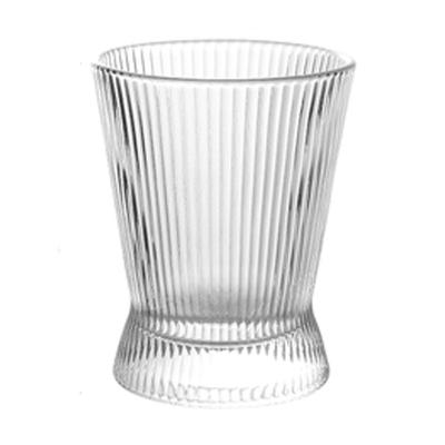 China Creative Home Restaurant Striped Cafe Hotel Dessert Pudding Ice Cream Glass Glass New For Sale for sale