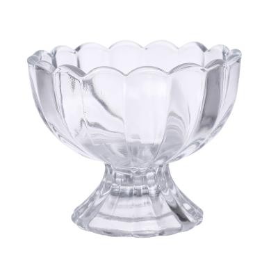 China Hotel home restaurant/wholesale creative party dessert cup glass suitable for ice cream cup and used in Korean home smoothie cup and pudding pot for sale