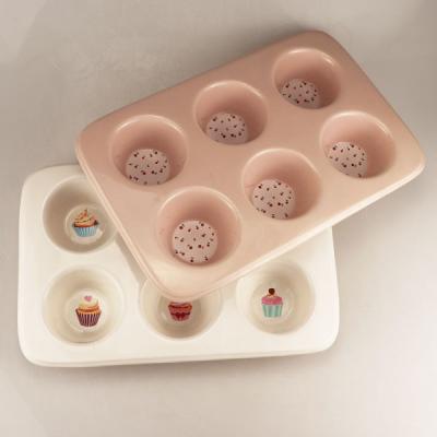 China Sustainable Rectangular Muffin Cupcake Baking Dish for sale