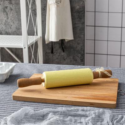 China High Sustainable Quality Wholesale Ceramic Pin With Wooden Handle For Kitchen Use for sale