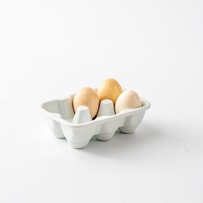 China Customized Viable Wholesale Ceramic Egg Rack Dish Egg Tray for sale