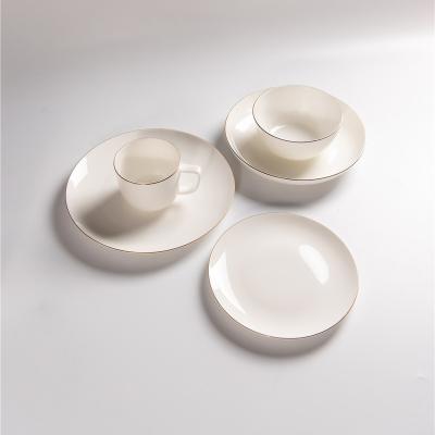 China New viable hot sale 20pcs bone china dinner set ceramic tableware for wholesale for sale