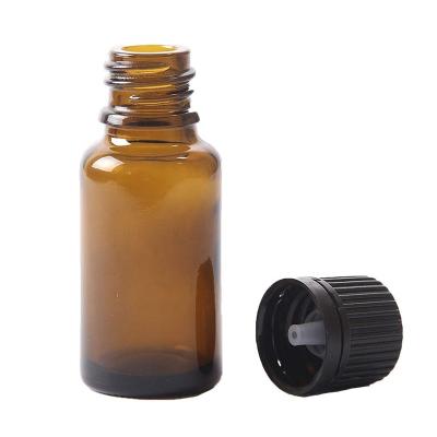 China Manufacturer Cheap Price Cosmetic 15ml Amber Glass Bottles Essential Oil Packaging 15ml High Quality Bottles for sale