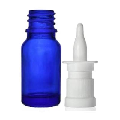 China Cosmetic Factory Provided Nasal Spray Bottle 10ml Blue Essential Oil Bottle Nasal Spray, No Leakage for sale