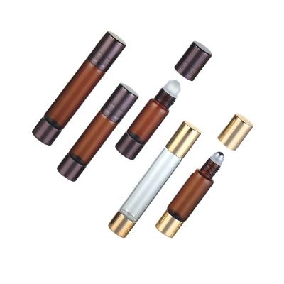 China Cosmetic Manufacturer Anti-Corrosion 5ml 10ml Double Ended Rollerball Bottle Double Ended Glass Bottle for sale