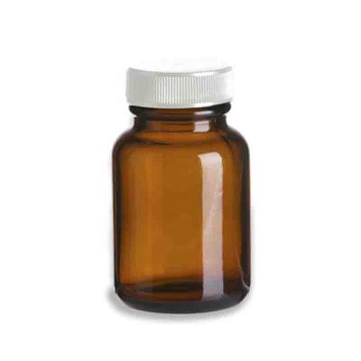 China Medicine Manufacturer Factory Price 60ml Wide Mouth Medicine Bottle Amber Glass Pill Bottle Glass For Tablet G.P.I400-33 for sale