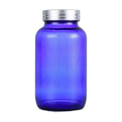 China Medicine Manufacturer Factory Price 400ml Mouth Glass Pill Bottle Wide Bottle Medicine Penicillin Glass Bottles G.P.I400-53 for sale