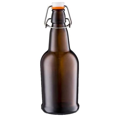 China Beverage maker 16 oz kombucha bottle glass bottles for kombucha, drink, beer, soda, kefir non dripping for sale