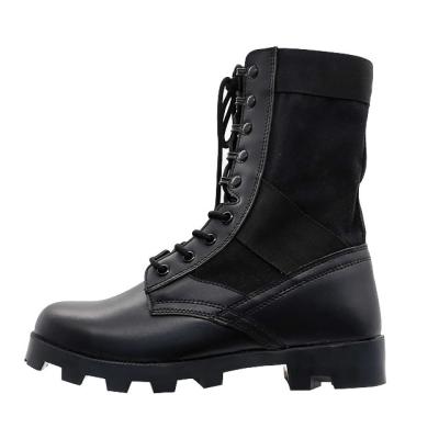 China Black special police waterproof military black boots army damping of men's shoes army tactical and non-slip military leather for sale