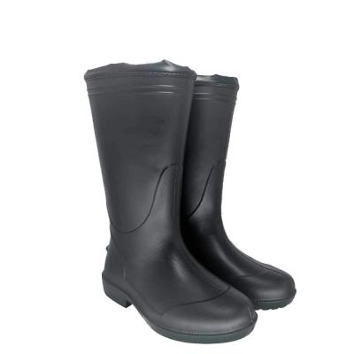 China Lightweight high quality black rubber rain boots for sale