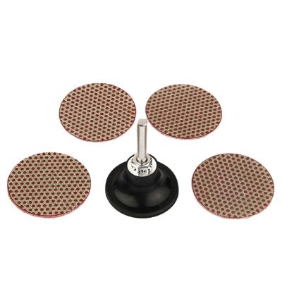 China High Efficiency Z-LION 2inch Small Diamond Electroplated Roloc Sanding Pads for sale