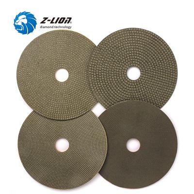 China Stone / Concrete / Glass / Ceramic Diamond Electroplated Polish Electroplated Diamond Zlion Polish Pads for sale