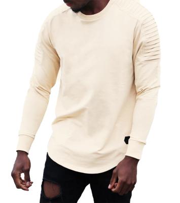 China High Quality QUICK DRY Men's Casual Lasting Home Porcelain Fit Round Neck Long Sleeved T-Shirt for sale