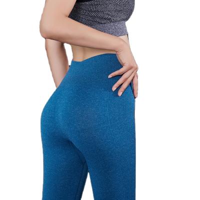 China Wholesale Hot Sale Breathable Nylon Material Women High Waist Tummy Control Fitness Yoga Pants Gaiters for sale