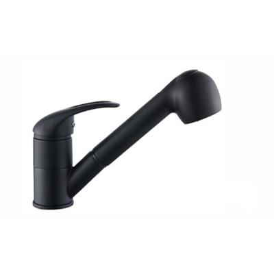 China Pull Out Kitchen Faucets Sense Taps Quality Solid Brass Mixer Taps (S14_black) for sale