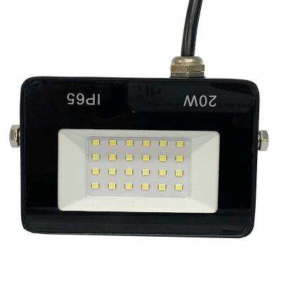 China 110-240V 90%real power DOB LED floodlight 20W factory direct sale PF0.5 outdoor waterproof fixtures IP65 IP66 for sale