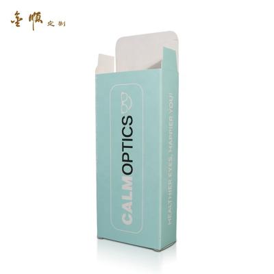 China Custom Logo Blue Folding Paper Box Printing Packaging Cardboard Box Recyclable for sale