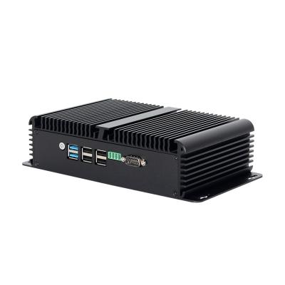 China DDR4 16G RAM Intel N100 Fanless Industrial Mini PC 4 LAN Dual COM Linux With WIFI for sale