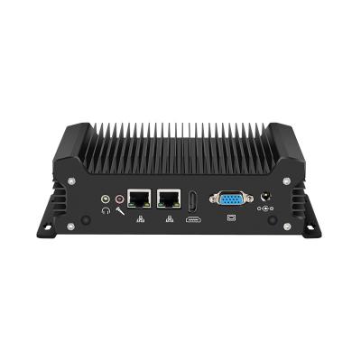 China Intel Core Series Processor Industrial Fanless Computer Mini PC With Dual LAN Dual COM for sale