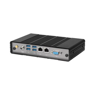 China Intel Atom E3940 DDR3L 8GB Industrial PC Dual LAN Dual COM Fanless Mini Computer for sale