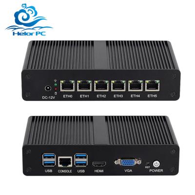 China Intel Pentium 4405U 6LAN RJ45 Software Router DDR4 With Dual Screen Display for sale