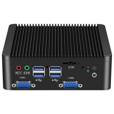 China Industrial Intel Celeron N4000 Mini PC RS485 Linux DDR4 8GB Fanless Mini Computer for sale