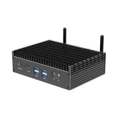 China Dual Ethernet DDR4 Fanless Intel Mini PC I5 I7 I9 12th Generation for sale