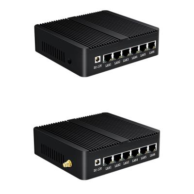 Китай 6 Гигабитный Ethernet RJ45 J1900 Брандмауэрный маршрутизатор Ubuntu Рабочий стол маршрутизатор с Wi-Fi продается