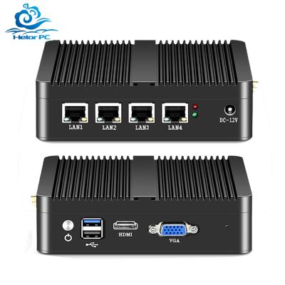 China Intel J1900 Mini PC Firewall PFsense 4 Gigabit LAN Windows 10 Supports Dual Display for sale