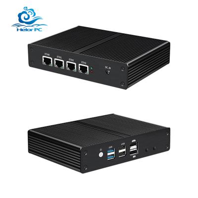 China Four 2.5GbE RJ45 LAN Firewall DDR5 Mini PC Supports HD Dual Screen Display for sale