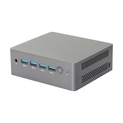 China Celeron N5095 Plastic Intel Mini PC With Dual LAN DDR4 16G Dual Band WiFi And Fan for sale