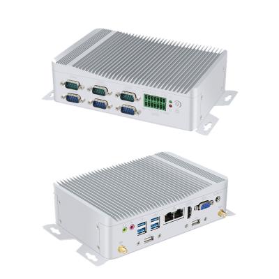 China Intel Core i3 Industrial Fanless PC Mini PC mit GPIO und DDR4 16G 6COM zu verkaufen