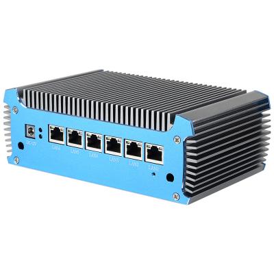 China Intel Celeron 3865U Soft Router Mini PC With 6 RJ45 i211AT Gigabit LAN And DDR4 RAM for sale