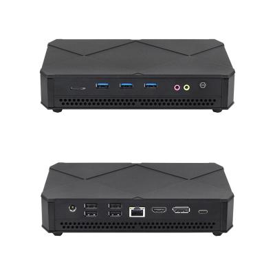 China Intel Core i5 Series Black Mini PC With Dual M.2 SSD 2280 Dual Stable Cooling Fans for sale