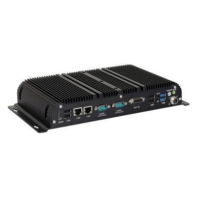 China Dual LAN Dual COM Fanless PC mit DDR4 32G Intel Celeron J4125 J6412 Mini PC zu verkaufen