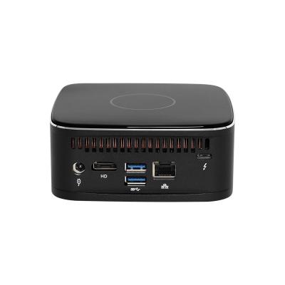 China Single LAN 2.5G Intel Mini PC Dual DDR4 64G Linux Hard Disk WiFi En koelventilator Te koop