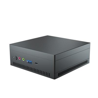 China AMD Athlon Gold 3150U Mini PC Negro con chasis de aleación de aluminio para oficina en el hogar en venta