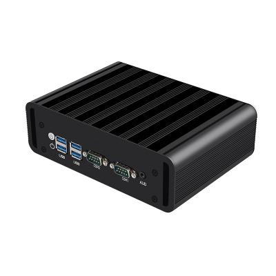 China Intel Core i3 i5 i7 Prozessoren Ventilatorlose Industrie-Mini-PC mit 2LAN 2COM RS485 zu verkaufen