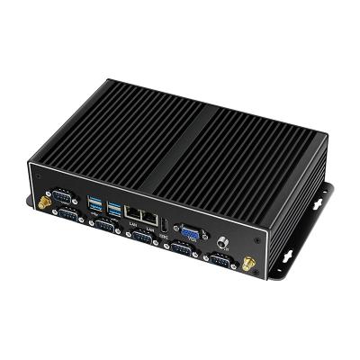 China DDR4 32GB Industrial PC Intel Core i7 10510U Dual LAN SATA SSD Mini PC WiFi for sale